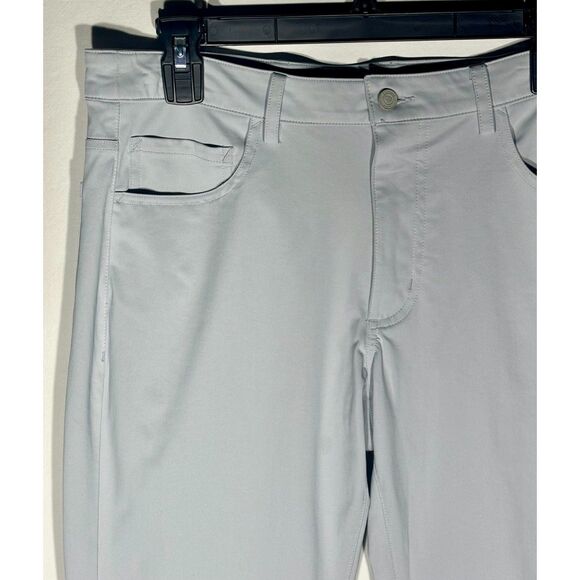 Graham Luxe Men’s Light Grey Performance Golf Pants 30x32 - Picture 2 of 6